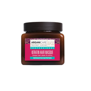 Masca reparatoare si nutritiva cu Cheratina pentru parul uscat si deteriorat, Arganicare, 500 ml