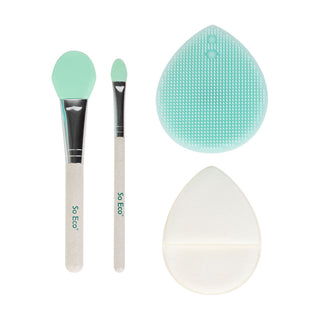 Set Ecologic Complet de Curatare pentru Masca de Fata, So Eco, 4 buc.