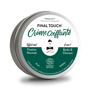 FINAL TOUCH, Crema de styling 2 in 1 pentru barba si par, efect mat, Monsieur Barbier, 75 ml