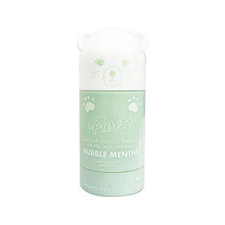 Masca stick purifianta pentru fata, cu argila alba si parfum de menta, Inuwet, 30 ml
