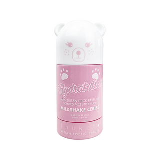 Masca stick hidratanta pentru fata, cu argila alba si parfum milkshake de cirese, Inuwet, 30 ml