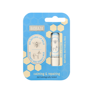 Balsam de buze cu extract de miere si lapte de magarita, BIOBAZA BEES & DONKEYS, 4,5 g