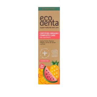Pasta de dinti organica pentru copii, cu suc de fructe, Ecodenta, 75 ml