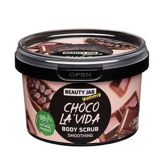 Scrub pentru corp cu efect de netezire, Choco La'vida, Beauty Jar, 360 g