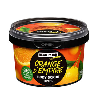 Scrub tonifiant pentru corp, Orange d'Empire, Beauty Jar, 360 g