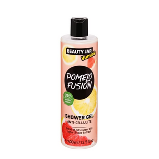Gel de dus anticelulitic cu ulei de citrice si extract de cafea si aloe vera, Pomelo Fusion, Beauty Jar Yummy, 400 ml