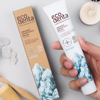 Pasta de dinti organica pentru dinti si gingii sensibile, Ecodenta, 75 ml