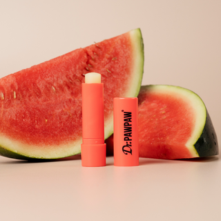 Balsam stick pentru buze, cu aroma de pepene verde si pawpaw, ulei de ricin si aloe vera, Dr.PAWPAW, 4 g