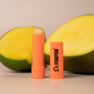 Balsam stick pentru buze, cu aroma de mango si pawpaw, ulei de ricin si aloe vera, Dr.PAWPAW, 4 g