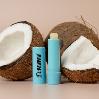 Balsam stick pentru buze, cu aroma de cocos si pawpaw, ulei de ricin si aloe vera, Dr.PAWPAW, 4 g