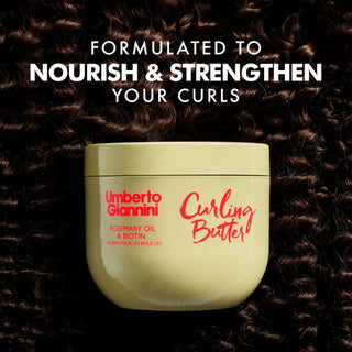 Unt pentru definirea buclelor, cu ulei de rozmarin si biotina, Curling Butter, Umberto Giannini, 300 ml