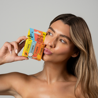 Set 4 balsamuri de buze, cu pawpaw, ulei de ricin si aloe vera, Original & Tropical Balms, Dr.PAWPAW, 4 x4 g