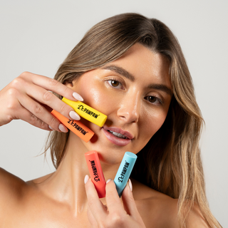 Set 4 balsamuri de buze, cu pawpaw, ulei de ricin si aloe vera, Original & Tropical Balms, Dr.PAWPAW, 4 x4 g