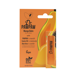 Balsam stick pentru buze, cu aroma de mango si pawpaw, ulei de ricin si aloe vera, Dr.PAWPAW, 4 g