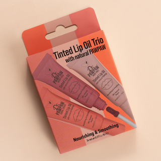 Set trei uleiuri de buze colorate si hranitoare cu extract de papaya, Dr.PAWPAW, 3 x 8 ml