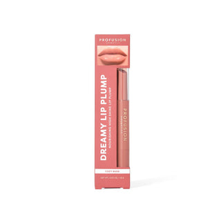Gloss hranitor cu efect volumizant, Dreamy Lip Plump, nuanta Cozy Nude, Profusion Cosmetics, 1.5 g