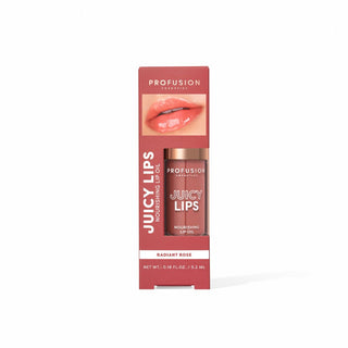 Ulei de buze hranitor si colorat Juicy Lips Tint, nuanta Radiant Rose, Profusion Cosmetics, 5.2 ml