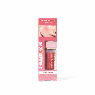 Blush iluminator lichid Shimmer Hour Blushlighter, nuanta Berry Mimosa, Profusion Cosmetics, 6 ml