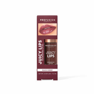 Ulei de buze hranitor si colorat Juicy Lips Tint, nuanta Black Cherry, Profusion Cosmetics, 5.2 ml