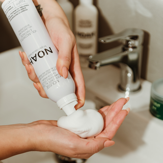 Spuma naturala volumizanta pentru par, cu ulei de argan, Noah, 250 ml