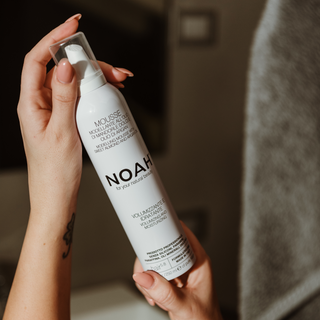 Spuma naturala volumizanta pentru par, cu ulei de argan, Noah, 250 ml