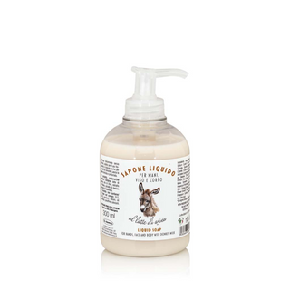 Sapun lichid cu lapte de magarita organic, Delicato d'Asina, La Dispensa, 300 ml