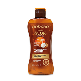 Ulei accelerator pentru bronzare tip gel, cu efect de stralucire, Babaria, 200 ml