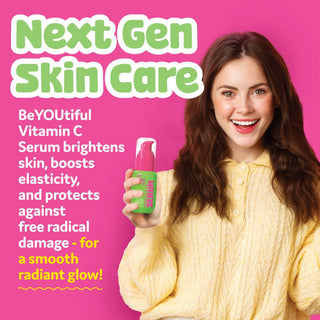 Ser facial iluminator cu vitamina C pentru adolescenti si tineri, BeYoutiful, 40 ml