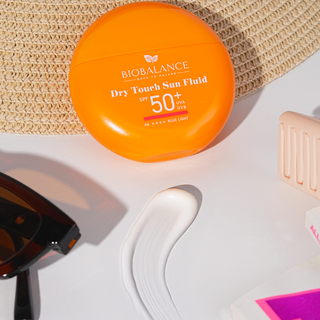 Dry Touch, fluid protectie solara SPF 50+ UVA & UVB, PA++++ Blue Light, BioBalance, 40 ml