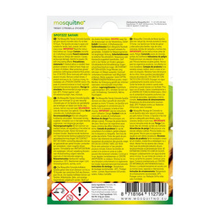 Set 6 stickere anti-tantari pentru copii, cu parfum de citronella, model amnimale, MosquitNo, 5,4 gr
