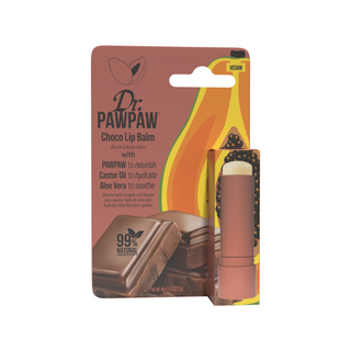 Balsam pentru buze cu aroma de ciocolata si pawpaw ulei de ricin si aloe vera Dr.PAWPAW