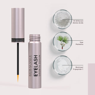 Eyelash Ser pentru Cresterea Genelor, cu Peptide, Biotina si Acid Hialuronic, Bio Balance, 6 ml