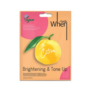 Masca faciala vegana iluminatoare si tonifianta, cu extract de citrice, Simply When, 23 ml
