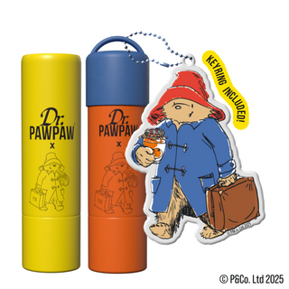 Set 2 balsamuri de buze Paddington™ Bear Keyring Original Balm + aroma Orange Marmalade Dr.PAWPAW, 2 x 4 g Paddington Bear Keyring Original + Orange Marmalade