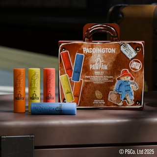 Set 4 balsamuri de buze Paddington™ Travels aroma Orange Marmalade + Original Balm + Strawberry Jam + Hot Chocolate Dr.PAWPAW