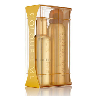 Set cadou apa de parfum de barbati Colour Me Gold & Spray de corp, Milton-Lloyd Fragrances, 250 ml