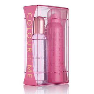 Set cadou apa de parfum de dama Colour Me Pink & spray de corp, Milton-Lloyd Fragrances, 250 ml