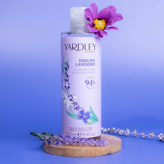 Set duo 1 x 250 ml gel de dus si 1 x 250 ml lotiune de corp cu parfum de lavanda englezeasca, English Lavender Collection, 2 articole