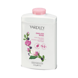 Pudra de corp cu parfum de trandafir englezesc, English Rose, Yardley, 200 g Tuju -