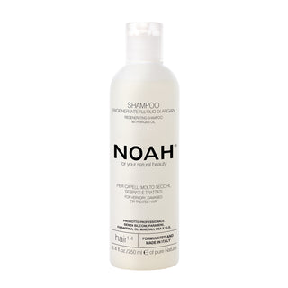 Sampon natural regenerant cu ulei de argan pentru par foarte uscat si tratat (1.4), Noah, 250 ml