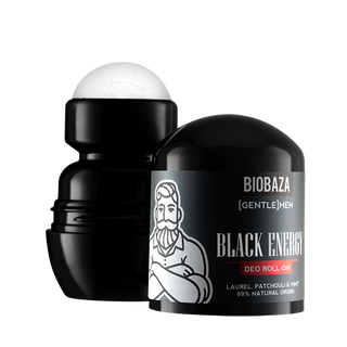 Deodorant natural pe baza de piatra de alaun pentru barbati BLACK ENERGY (dafin si patchouli), Biobaza, 50 ml