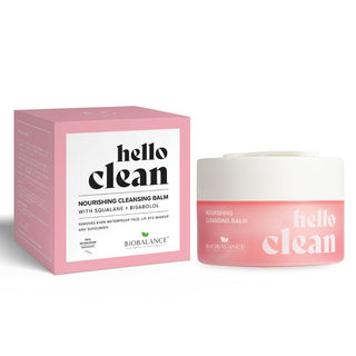 Balsam de curatare faciala 3 in 1 cu squalane si bisabolol, pentru ten sensibil sau cu roseata, Hello Clean, Bio Balance, 100 ml