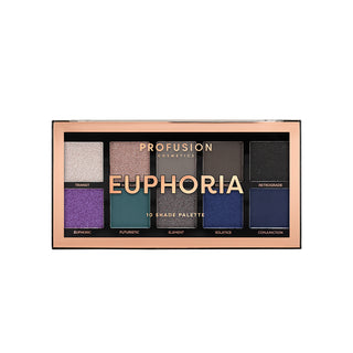 Euphoria, Paleta Farduri Vegane 10 Nuante, Profusion Cosmetics