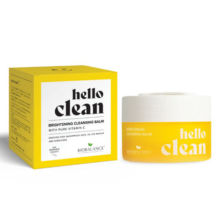 Balsam de curatare faciala 3 in 1 cu vitamina C pura, pentru ten lipsit de luminozitate, Hello Clean, Bio Balance, 100 ml