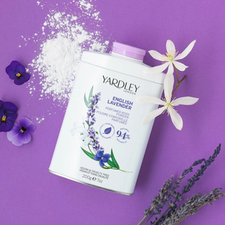 Set duo 1 x 100 g pudra de corp si 1 x 120 g sapun cu parfum de lavanda englezeasca, English Lavender Collection, Yardley, 2 articole