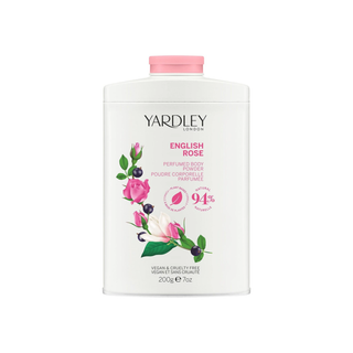 Pudra de corp cu parfum de trandafir englezesc, English Rose, Yardley, 200 g Tuju -