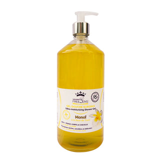 Gel de dus ultrahidratant 3 in 1, pentru fata, corp si par, cu extract de floare de Monoi, Laboratoire Freesens, 1 L