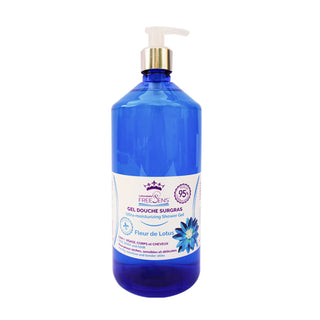 Gel de dus ultrahidratant 3 in 1, pentru fata, corp si par, cu extract de floare de lotus, Laboratoire Freesens, 1 L