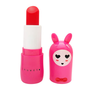 Balsam de buze pentru copii, Fushia, cu parfum de cirese, Lovely Bunny, Inuwet, 3.5 gr