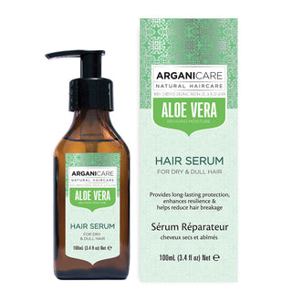 Ser hidratant cu Aloe Vera pentru par uscat si lipsit de stralucire, Arganicare, 100 ml